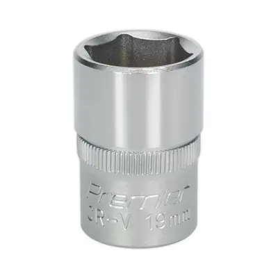 Sealey S1219 Walldrive® Socket 19Mm 1/2inSq Drive