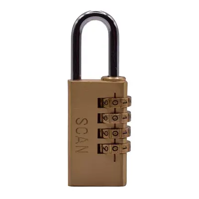 Scan NL1134 Brass Combination Padlock 28Mm