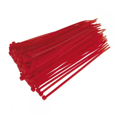 Sealey CT20048P100R Cable Tie 200 X 4.4Mm Red Pack Of 100