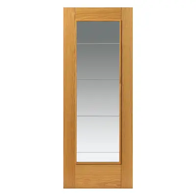 JB Kind Medina Oak Glazed Internal Door 35 X 1981 X 762