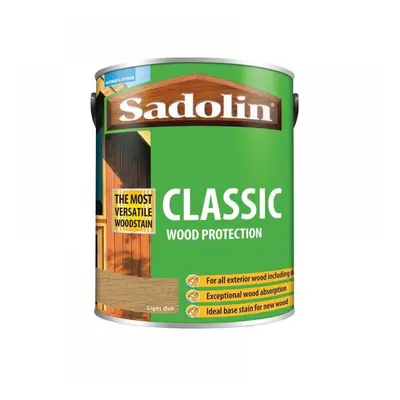 Sadolin 5012923 Classic Wood Protection Light Oak 5 Litre