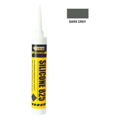 Everbuild Silicone 825 Dark Grey 380Ml