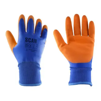 Scan W2101 Thermal Waterproof Latex Coated Gloves - Xl (Size 10)