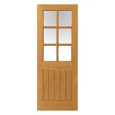 JB Kind Thames Oak 6 Light Internal Door - Finished 35 X 1981 X 762