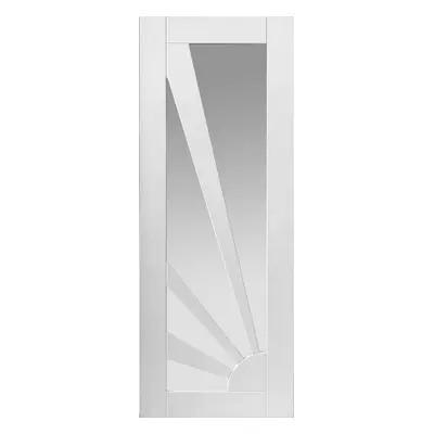 JB Kind Aurora Etched Glazed White Internal Door 35 X 1981 X 762