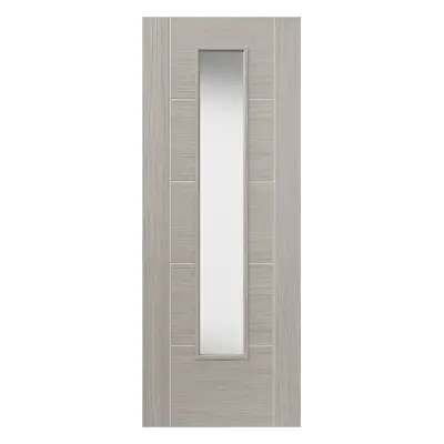 JB Kind Tigris Light Grey Glazed Laminate Internal Door 35 X 1981 X 686