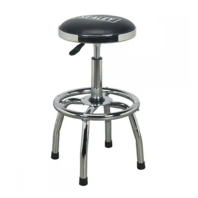 Sealey SCR17 Workshop Stool Heavy-Duty Pneumatic With Adjustable Height Swivel Seat