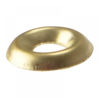 Forgefix 200SCW10B Screw Cup Washers Solid Brass Polished No.10 Bag 200