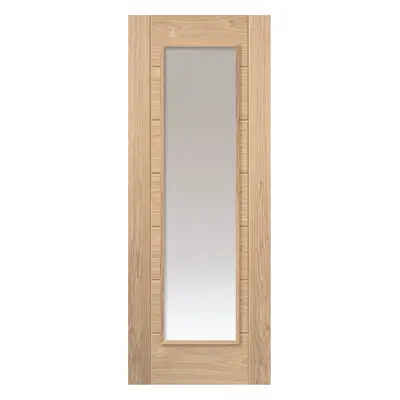 JB Kind Palomino Oak Clear Glazed Internal Door 35 X 1981 X 838