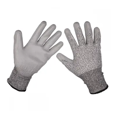 Sealey 9139XL Anti-Cut Pu Gloves (Cut Level C - X-Large) - Pair