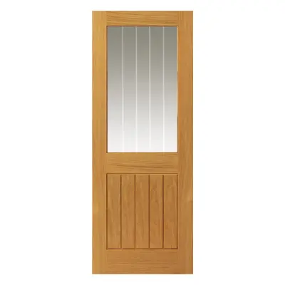 JB Kind Thames Oak Half Light Glazed Internal Door - Finished 35 X 1981 X 838