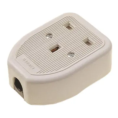 Dencon 9413WNB Rubber Trailing Socket 13A 1-Gang White