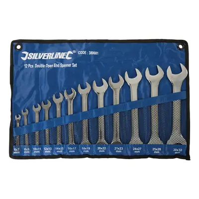 Silverline 380681 Open Ended Spanner Set 12Pce 6 - 32Mm Each 1