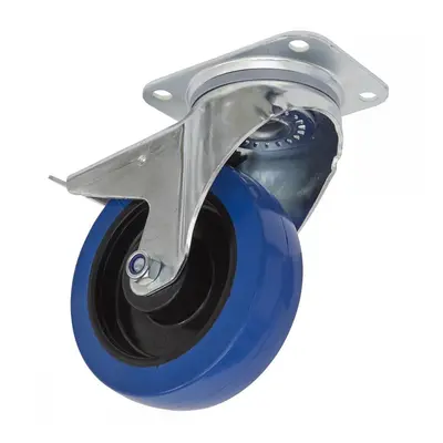 Sealey SCW3160SPL Castor Wheel Swivel Plate With Total Lock Ø160Mm