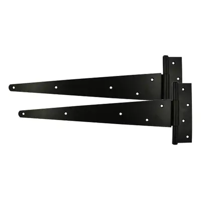 Timco STH24B Pair Of Strong Tee Hinges - Black 24in