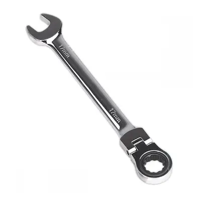 Sealey FHRCW17 Flexi-Head Ratchet Combination Spanner 17Mm