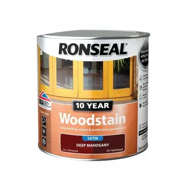 Ronseal 38686 10 Year Woodstain Deep Mahogany 2.5 Litre