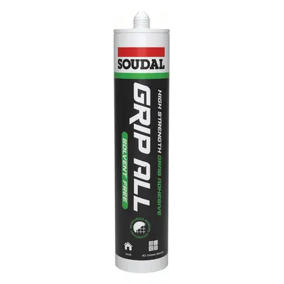 Soudal Grip All® - Solvent Free White 290Ml cartridge 12