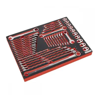 Sealey TBTP11 Tool Tray With Specialised Spanner Set 44Pc