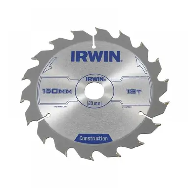 Irwin® 1897089 Construction Circular Saw Blade 150 X 20Mm X 18T Atb