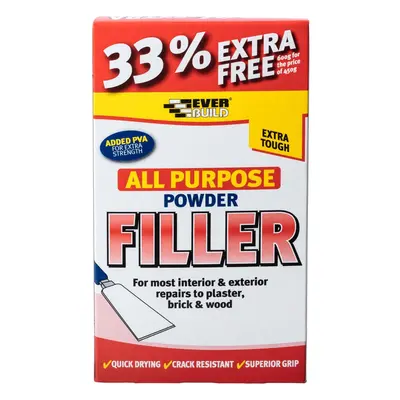 Everbuild Powder Filler With 30% Free 450Gm