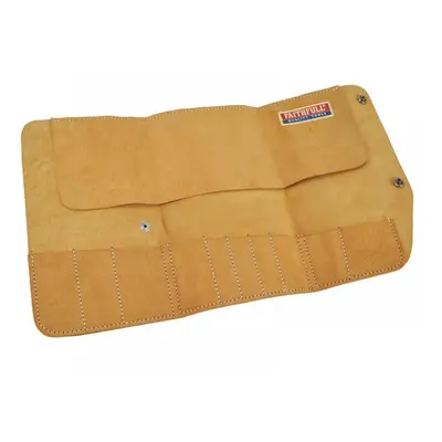 Faithfull 10 Pocket Leather Tool Roll 48 X 27Cm