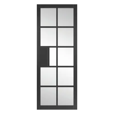 JB Kind Plaza Black Clear Glass Internal Door 35 X 1981 X 838