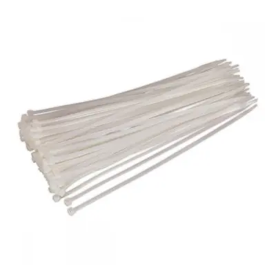 Sealey CT30048P100W Cable Tie 300 X 4.8Mm White Pack Of 100