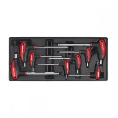 Sealey TBT06 Tool Tray With T-Handle Ball-End Hex Key Set 8Pc