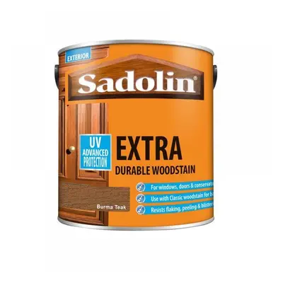 Sadolin 5028552 Extra Durable Woodstain Burma Teak 2.5 Litre