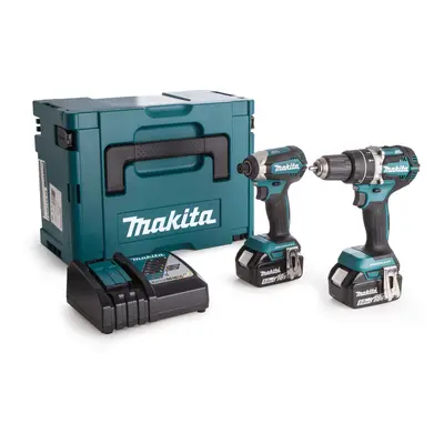 Makita Dlx2180Tj 18V Brushless Combi Drill & Impact Driver Twin Pack (2 X 5.0Ah Batteries)