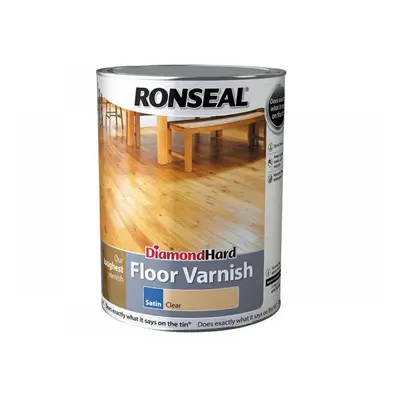 Ronseal 33608 Diamond Hard Floor Varnish Satin 5 Litre