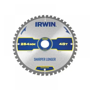 Irwin® 1897428 Construction Mitre Circular Saw Blade 254 X 30Mm X 48T Atb/Neg