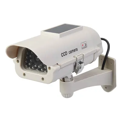 Silverline 614458 Solar-Powered Dummy Cctv Camera With Led Solar-Powered Each 1