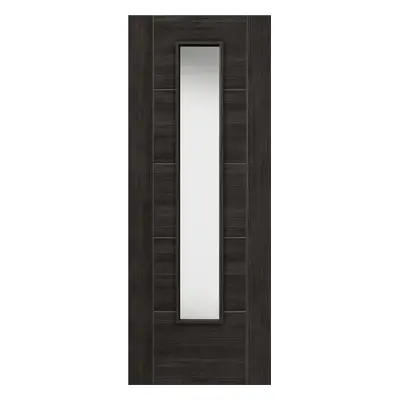 JB Kind Tigris Dark Grey Glazed Laminate Internal Door 35 X 1981 X 838