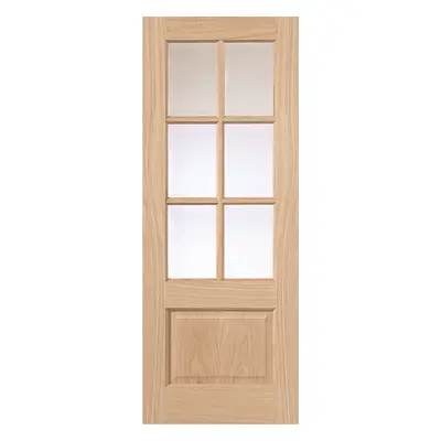 JB Kind Dove Oak Glazed Internal Door 35 X 1981 X 686