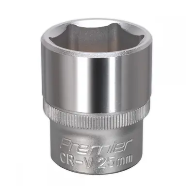 Sealey S1225 Walldrive® Socket 25Mm 1/2inSq Drive