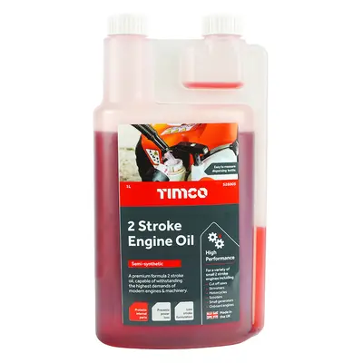 Timco 526005 2 Stroke Engine Oil 1L Bottle 1