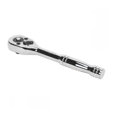 Sealey S0704 Ratchet Wrench 1/4inSq Drive Pear-Head Flip Reverse