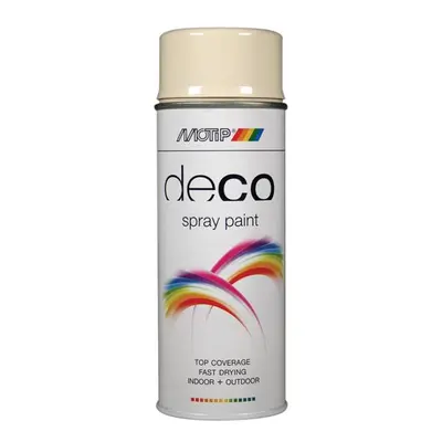 Motip® 01609 Deco Spray Paint High Gloss Ral 1013 Oyster White 400Ml