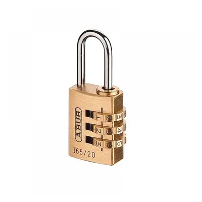 Abus Mechanical 32161 165/20 20Mm Solid Brass Body Combination Padlock (3-Digit) Carded