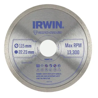 Irwin® IW8087101 Continuous Rim Diamond Blade 115 X 22.23Mm