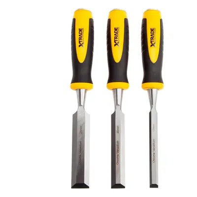 Xtrade X0900007 Bevel Edge Chisel Set In Pouch (3 Piece)