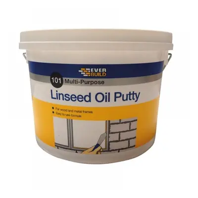 Everbuild Sika 480212 101 Multi-Purpose Linseed Oil Putty Natural 5Kg