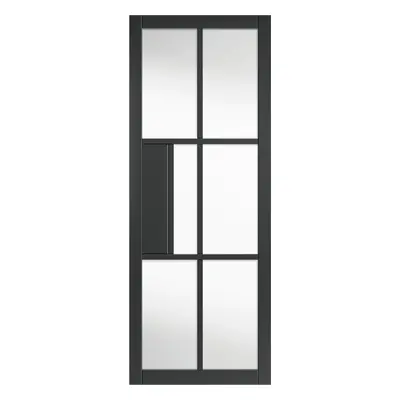 JB Kind Civic Black Clear Glass Internal Door 35 X 1981 X 610