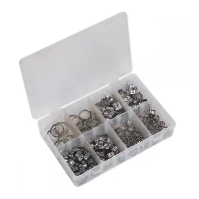 Sealey AB043SE O-Clip Single Ear Assortment 160Pc Stainless Steel