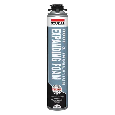 Soudal Roof & Insulation Expanding Foam - Gun Grade Champagne 750Ml Pk 16