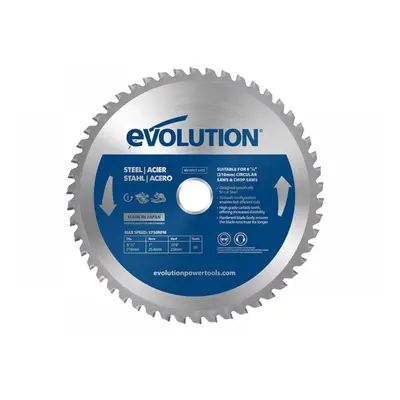 Evolution M210TCT-50CS Mild Steel Cutting Circular Saw Blade 210 X 25.4Mm X 50T