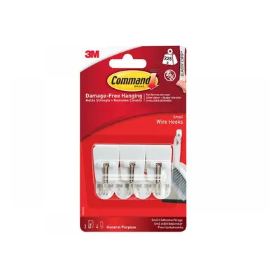 Command™ 17067 White Wire Hooks (Pack 3)