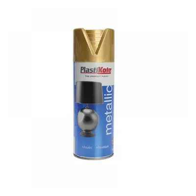 Plastikote 440620 Metallic Spray Gold 400Ml